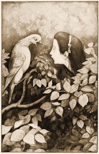 ""Serpent!" skrek duen", illustrasjon for Lewis Carrolls Alice